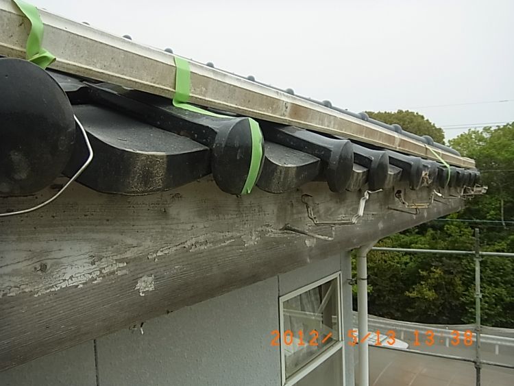 2階東面　破風板・施工前