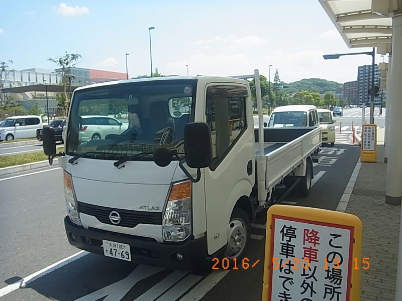 足場運搬用に納車されたトラック