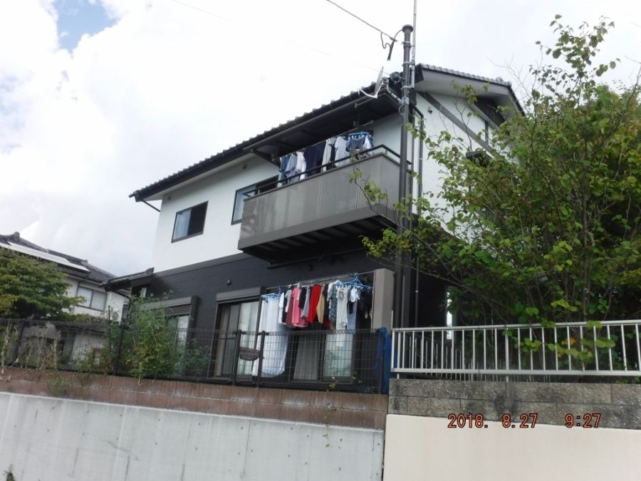 大分県日出町H様邸 8月27日 足場解体 最終回 比較写真3 施工後
